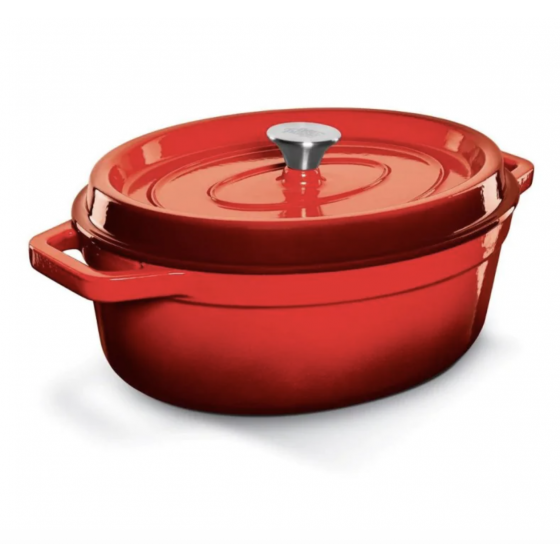 Owalny garnek Grand Feu, czerwony 5,6 l